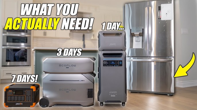 can a portable power station run a refrigerator during outage example setup
