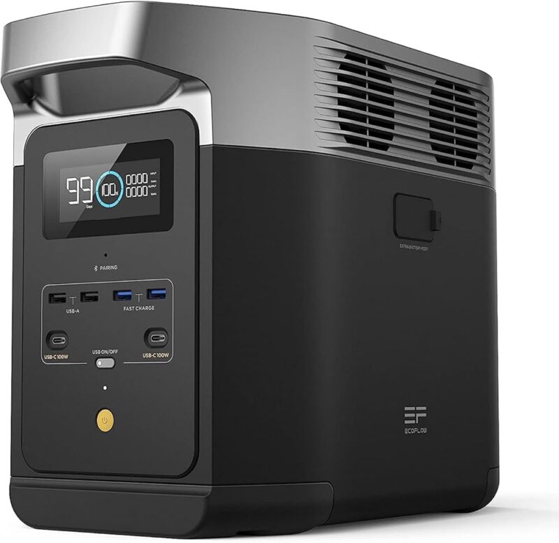 EcoFlow Delta 2 portable power station for freezer backup during extended outage